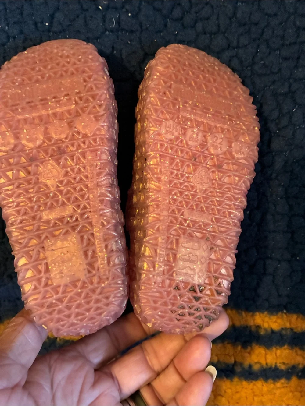 Mini Melissa pink Jelly Woven Mary Jane Sandals